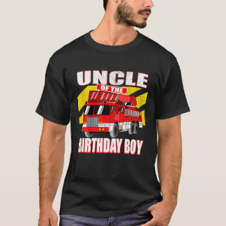 Onkel Birthday Boy - Birthday Fire Truck T-Shirt