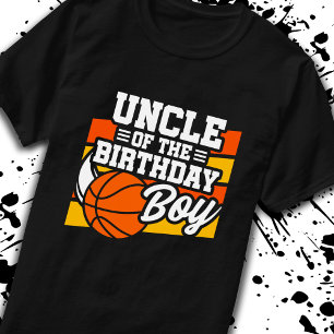 Onkel Birthday Boy Boys Basketball Geburtstag T-Shirt