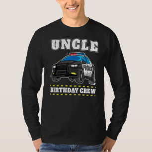Onkel Birthday Crew Polizeichef T-Shirt