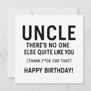 Onkel Birthday Funny Definition Karte