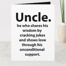 Onkel Birthday Inspirational Funny Zitat Uncle