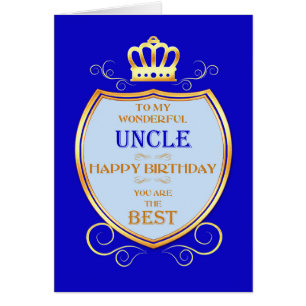 Onkel Birthday mit Schild