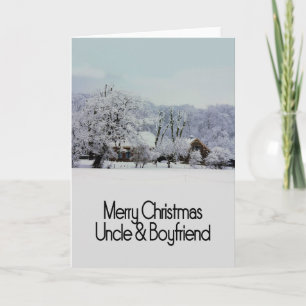 Onkel & Boyfriend Frohe Weihnachtskarte Feiertagskarte