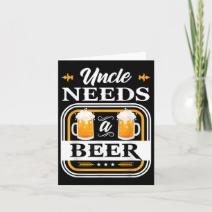 Onkel braucht eine Bierbraut und Biertrinker W Karte