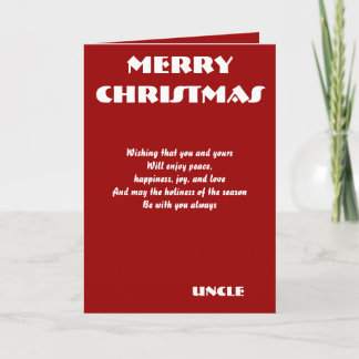 Onkel Christmas Grußkarten Feiertagskarte