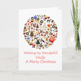 Onkel Circle of Christmas Holiday Card Feiertagskarte