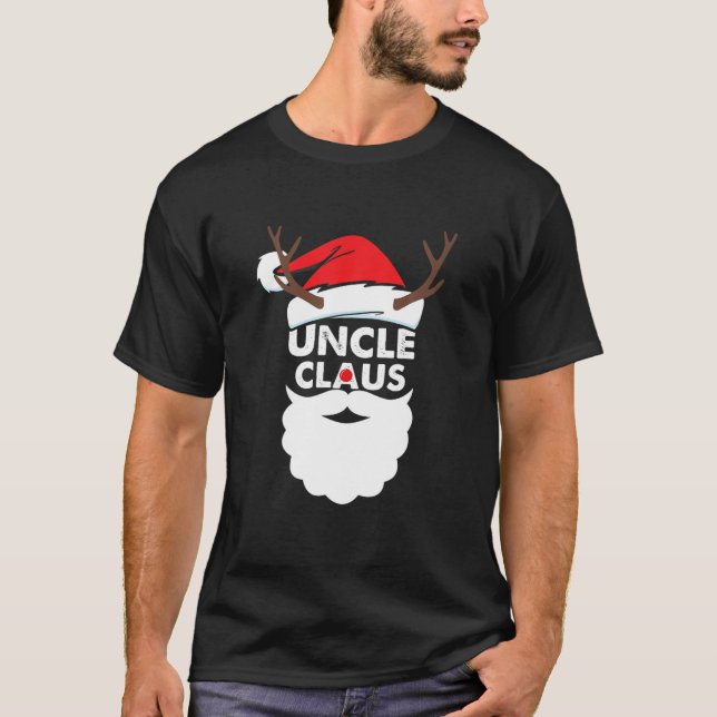 Onkel Claus Christmas Pajama Familie Matching Xmas T-Shirt (Vorderseite)