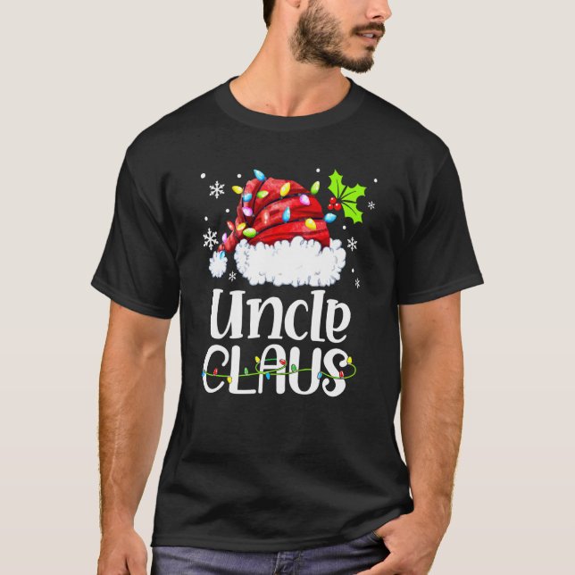Onkel Claus Gnome Frohe Weihnachten Weihnachten We T-Shirt (Vorderseite)