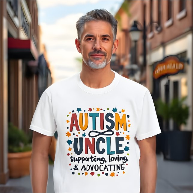 Onkel der Autismus-Sensibilität: Unterstützung, Li T-Shirt (Autism Awareness T-Shirt - Uncle)