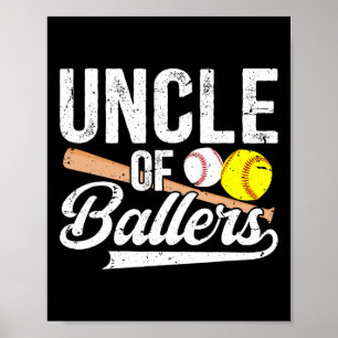 Onkel der Baller Baseball-Softball Poster