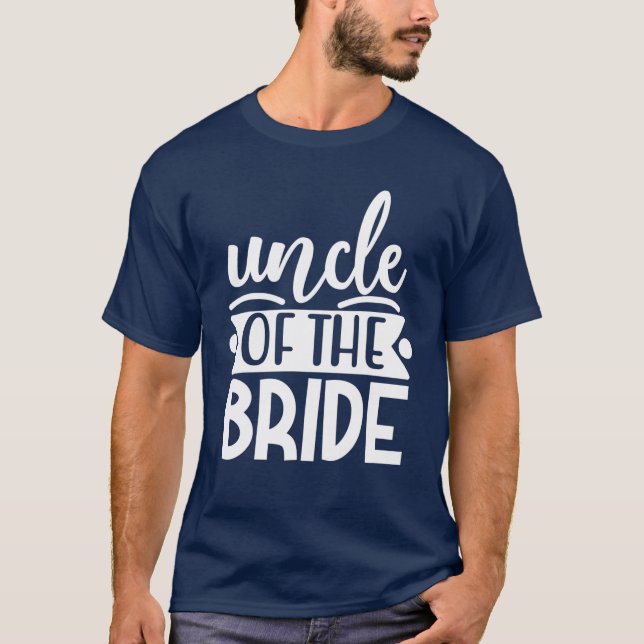 Onkel der Brautpaarung und Bachelor P T-Shirt (Vorderseite)