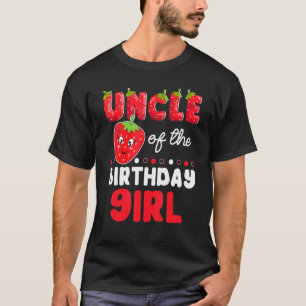 Onkel der Familie des Strawberry-Party der Geburts T-Shirt