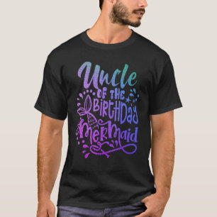 Onkel der Geburtstagsmatching-Familie der Meerjung T-Shirt