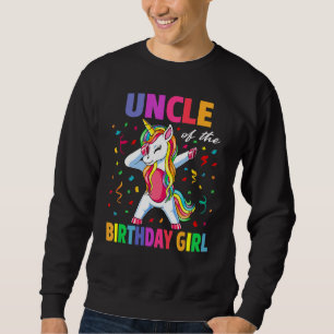 Onkel der Geburtstagsparty Gifts Girl Dabbing Uni Sweatshirt