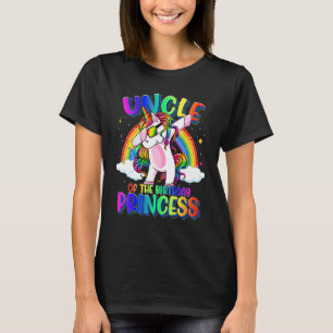 Onkel der Geburtstagsprinzessin Dabbing Unicorn Gi T-Shirt