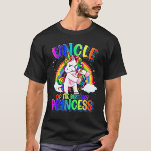 Onkel der Geburtstagsprinzessin Flossing Unicorn B T-Shirt