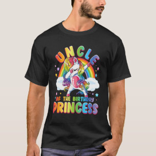 Onkel der Geburtstagsprinzessin Unicorn Matching F T-Shirt