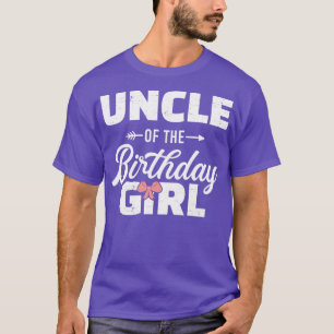Onkel der Geburtstagstochter Mädchen, die die Fami T-Shirt