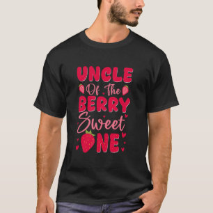 Onkel der süßen Beere Eins Geburtstag Erdbeere T-Shirt