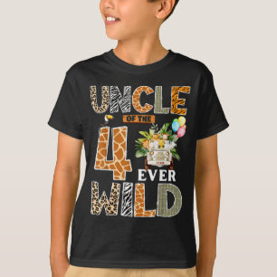 Onkel der vier wilden Safari-Geburtstagsfeier zum T-Shirt