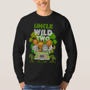 Onkel der wilden zwei Zoo Truck Geburtstag Safari T-Shirt