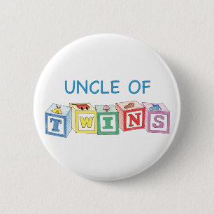 Onkel der Zwillings-Blöcke Button