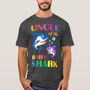 Onkel des Baby Birthday Shark Oncle Shark Chris T-Shirt