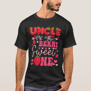 Onkel des Berry Sweet One Strawberry 1St Birthd T-Shirt