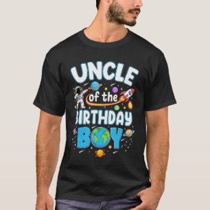 Onkel des Geburtstags Astronaut Familie Weltraum P T-Shirt
