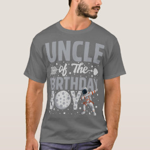 Onkel des Geburtstags Astronauten Weltraum Thema B T-Shirt