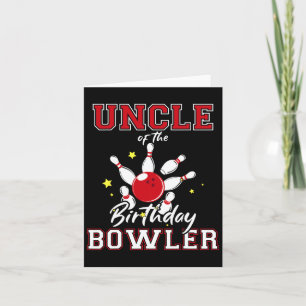 Onkel des Geburtstags Bowler Bday Bowling Party Ce Karte