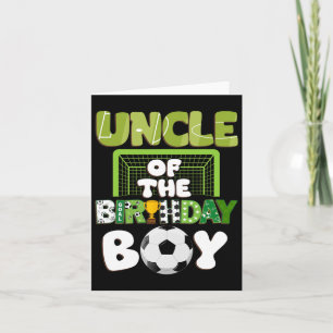 Onkel des Geburtstags Boy Soccer Family Party Deko Karte