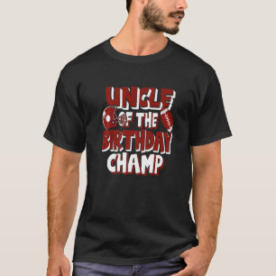 Onkel des Geburtstags Champ American Football Part T-Shirt