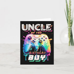 Onkel des Geburtstags Junge Matching Video Game Bi Karte