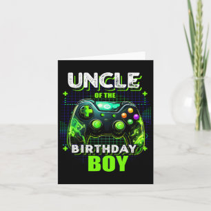 Onkel des Geburtstags Junge Matching Video Game Bi Karte