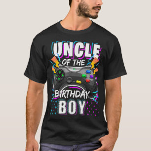 Onkel des Geburtstags Junge Matching Video Game Bi T-Shirt