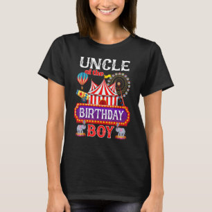 Onkel des Geburtstags Junge Ringmaster Circus Them T-Shirt