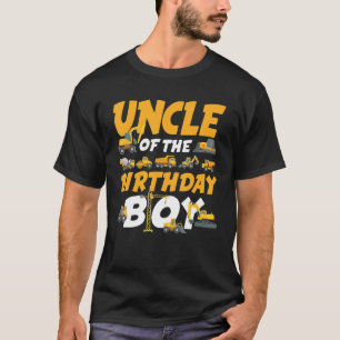 Onkel des Geburtstagsjungen Bauarbeiter Matc T-Shirt