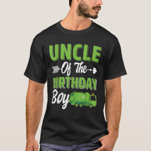 Onkel des Geburtstagsjungen Müllwagens Matching F T-Shirt