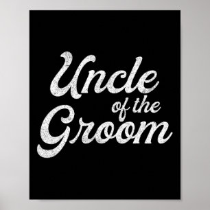 Onkel des Groom-Shirts für Männer - Gewitter-Bache Poster