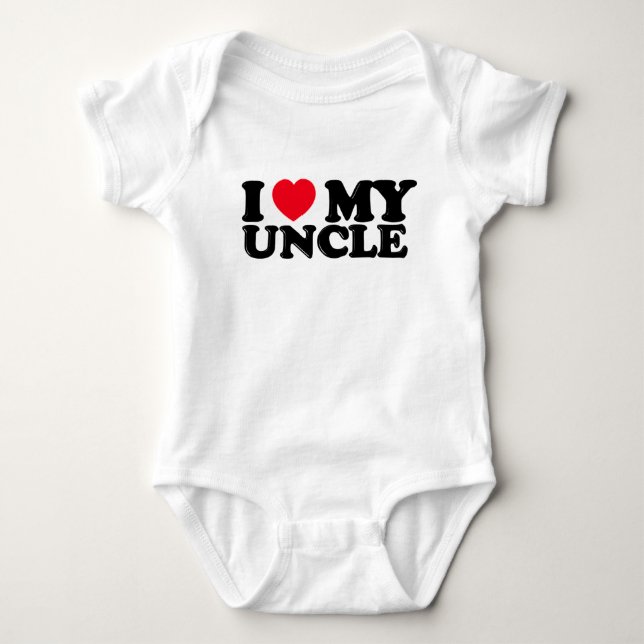Onkel des Herzens I Baby Strampler (Vorderseite)