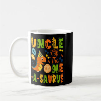 Onkel des One-A-Saurus zum 1. Geburtstag Dinosauri Kaffeetasse