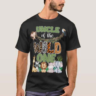 Onkel des Wilden Ersten Geburtstags Familien Safar T-Shirt