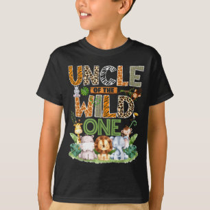 Onkel des wilden Safari-Dschungels 1. Geburtstag B T-Shirt