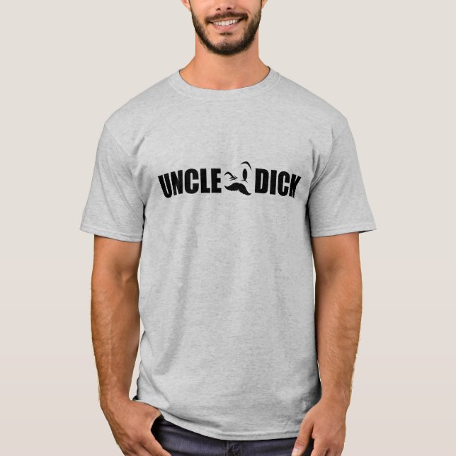 Onkel Dick in den Blockschrift T-Shirt (Vorderseite)