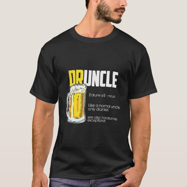 Onkel Druncle Definition Beer T-Shirt (Vorderseite)