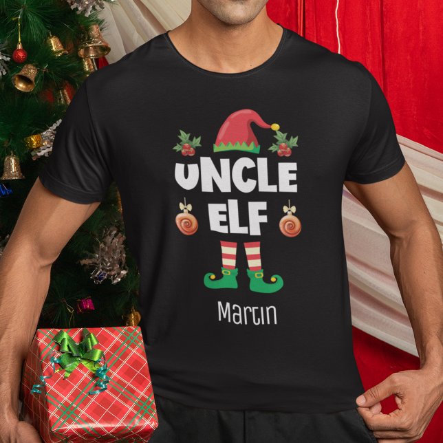 Onkel elf Familie passend Weihnachtsausstattungsna T-Shirt (Von Creator hochgeladen)