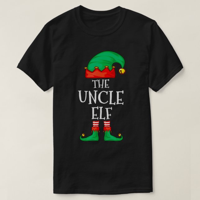 Onkel Elf Familie Weihnachten Der Onkel Elf Pajama T-Shirt (Design vorne)