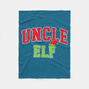 Onkel-Elf-Weihnachten-Familie-Passende-Gruppe-Xmas Fleecedecke