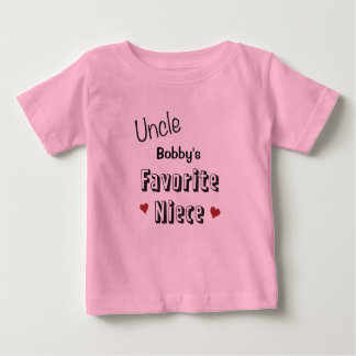 Onkel Favorite Niece Baby T-Shirt personalisiert